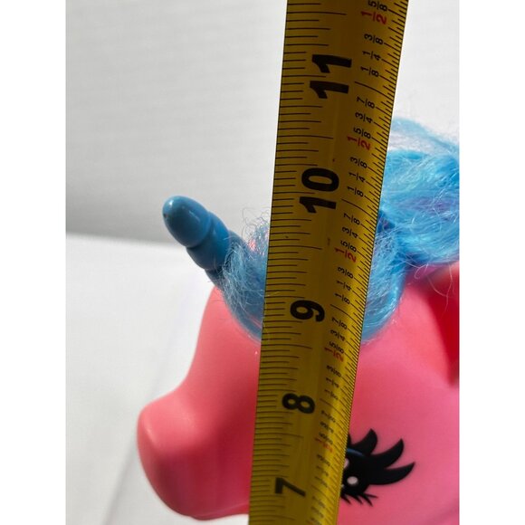 Vtg Gi Go Pony Wonderland Large Unicorn Pink blue horn Rainbow Cutie Mark READ - Picture 7 of 14